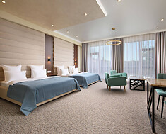 Фотография Делюкс с раздельными кроватями в Медицинский СПА-отель «Затерянный рай у Машука»(Пятигорск)